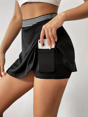 Sports Skirt Pants With Pocket Women's Clothing