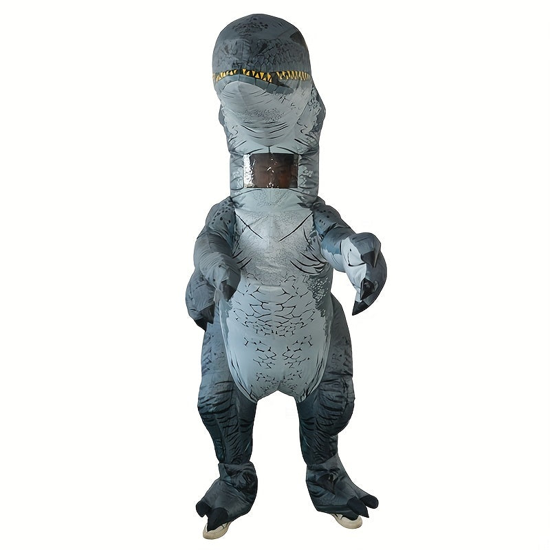 Inflatable Dinosaur Costume Adult Velociraptor T rex Blow Up Full Body Christmas