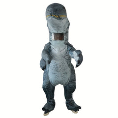 Inflatable Dinosaur Costume Adult Velociraptor T rex Blow Up Full Body Christmas