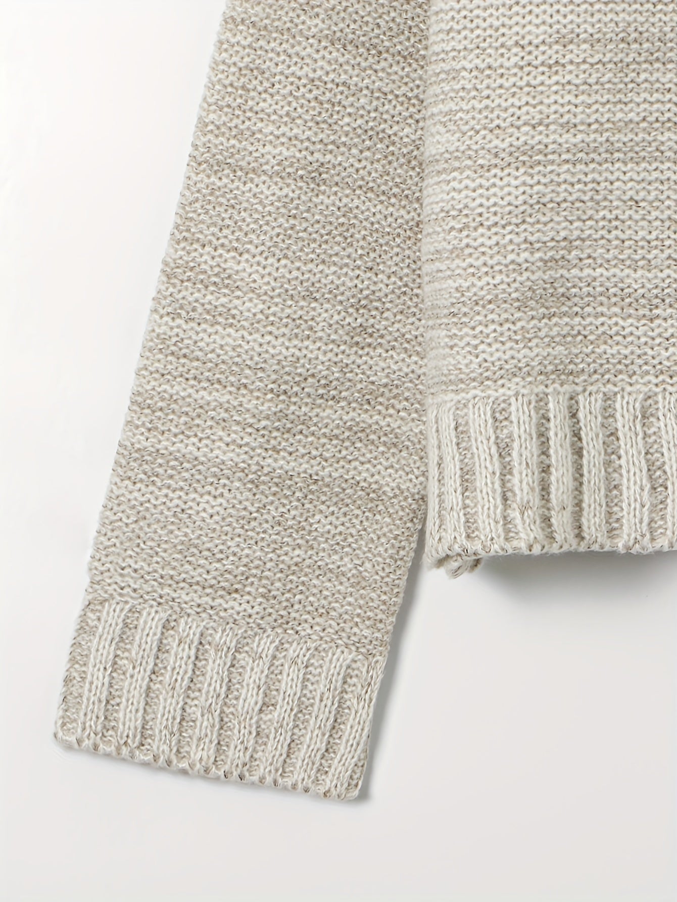 Solid Long Sleeve Turtle Neck Sweater