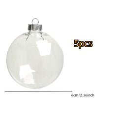 5pcs 60mm DIY Hanging Macaron Hollow Christmas Balls