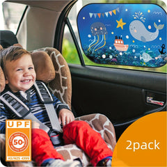 2 Pack Car Sunshade UV Protection Side Window Sun Shades