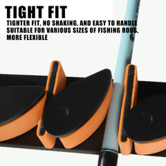 Wall Mounted Fishing Rod Holder for Convenient Storage of Fishing Gear