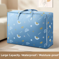 Pink Foldable Storage Bag Large Capacity Moving Box