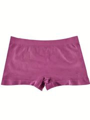 4pcs Mixed Boyshort Panties Low Waist Intimates Women's Lingerie