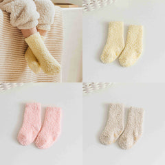 3 Pairs Baby Girls Warm Anti-skid Socks