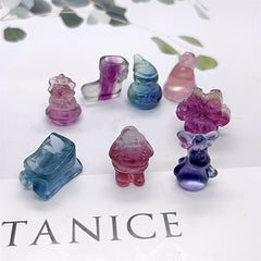 Colorful Transparent Mixed Style Cartoon Christmas Series Collection Ornaments