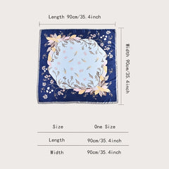Satin Head Scarves Silk Square Neck Scarf Hair Wraps Headscarf