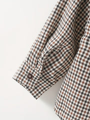 Boys Long Sleeve Plaid Shirt Casual Cotton Spring Autumn