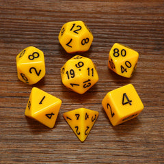 7pcs Multicolor Acrylic Polyhedral Dice Set for RPG & COC Games