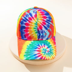 Rainbow Baseball Cap Tie Dye LGBT Pride Couple Hats