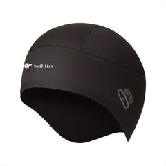 Skull Cap Sweat Wicking Helmet Liner with Ear Covers for Riding Cycling Running