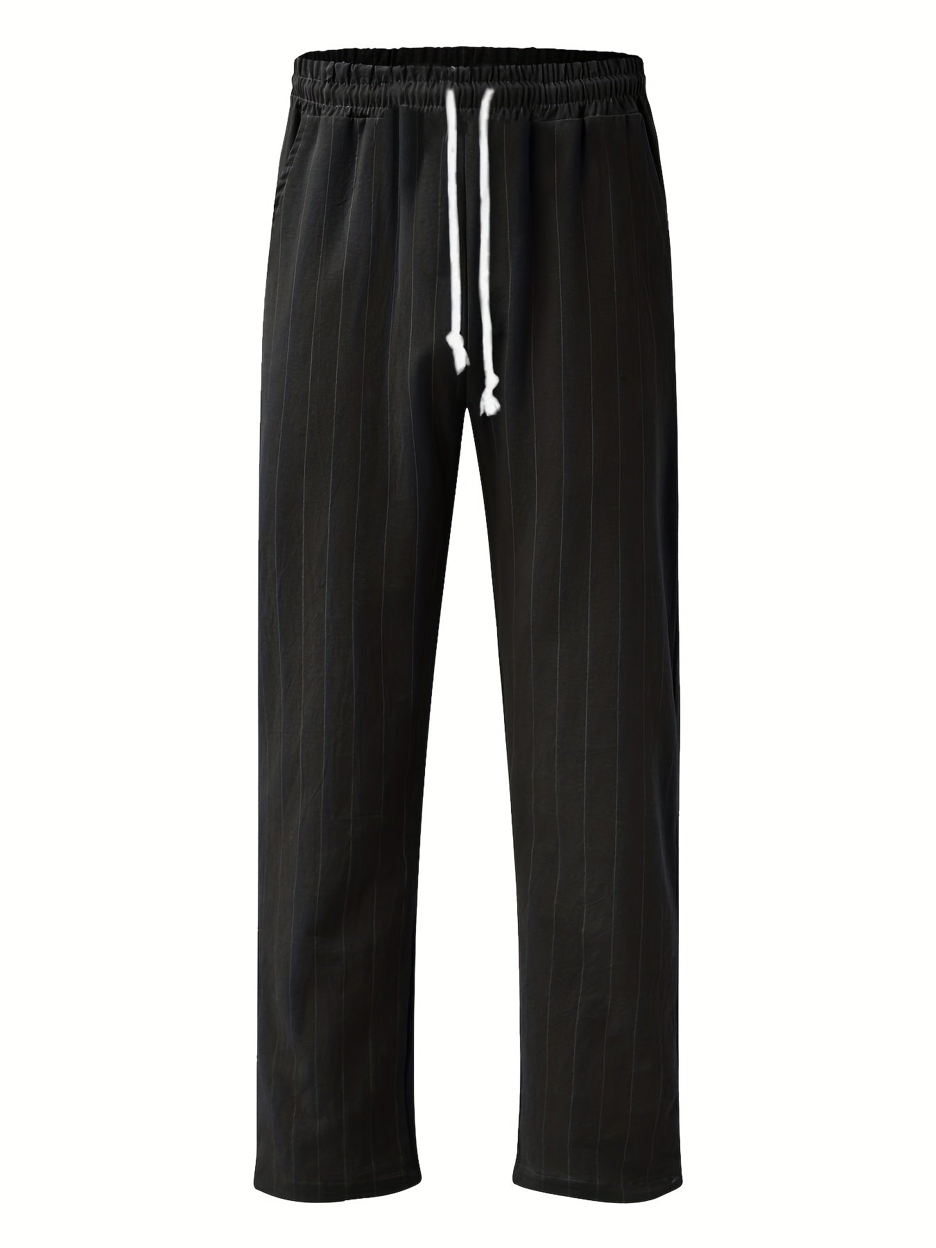Stripe Drawstring Breathable Sweatpants Loose Fit Men's Joggers