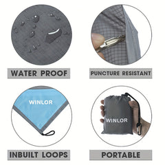 Sandproof Beach Picnic Mat Portable Pocket Mat