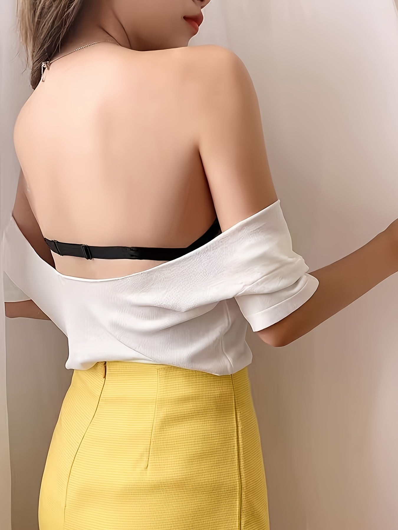 Strapless Non-Slip Push-Up Bra Solid Bandeau Comfy Breathable Women's Lingerie