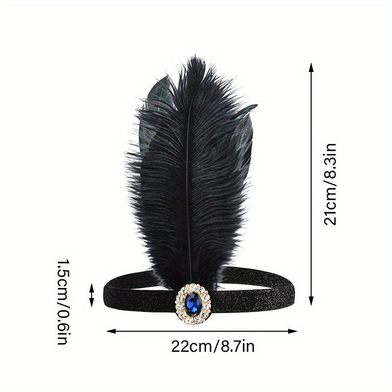Feather Headband Female Halloween Party Hair Accessory