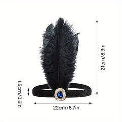 Feather Headband Female Halloween Party Hair Accessory