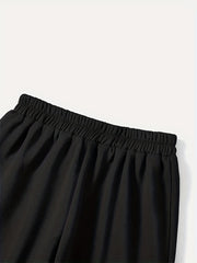 Elastic Waist Jogger Pants Casual Comfy Sporty Pants for Women