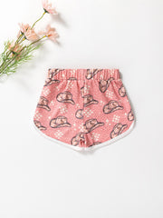 Baby Girls Hat & Graphic Print Shorts Set for Summer