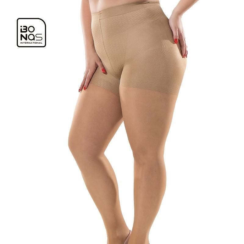 Plus Size High Rise Tummy Control Pantyhose 40D Queen Size Support