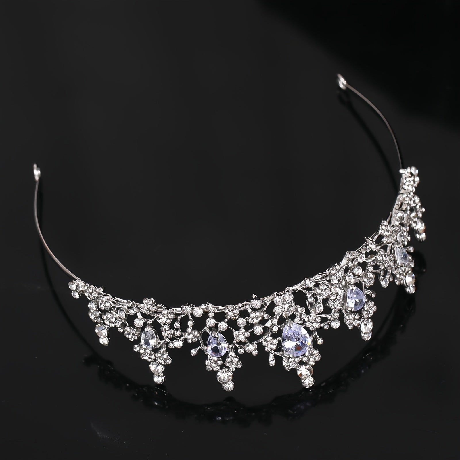Zircon Rhinestone Headband Tiara Wedding Bridal Jewelry