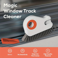 2 In 1 Small Cleaning Brush for Window Grooves & Door Tracks