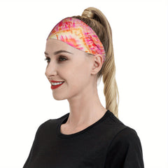Vibrant Tie Dye Headband for Sports & Casual Wear - Thanksgiving & Halloween