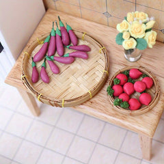 1:12 Scale Dollhouse Vegetable Models Kitchen Playset Assorted Colors