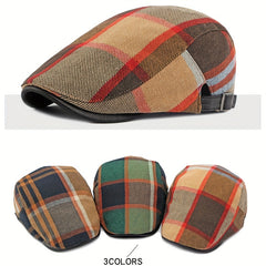 Meromibe Newsboy Cap Beret Hat Men Adjustable Painter Driving Cap Winter Autumn