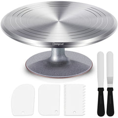 12 Inch Aluminum Revolving Cake Decorating Stand