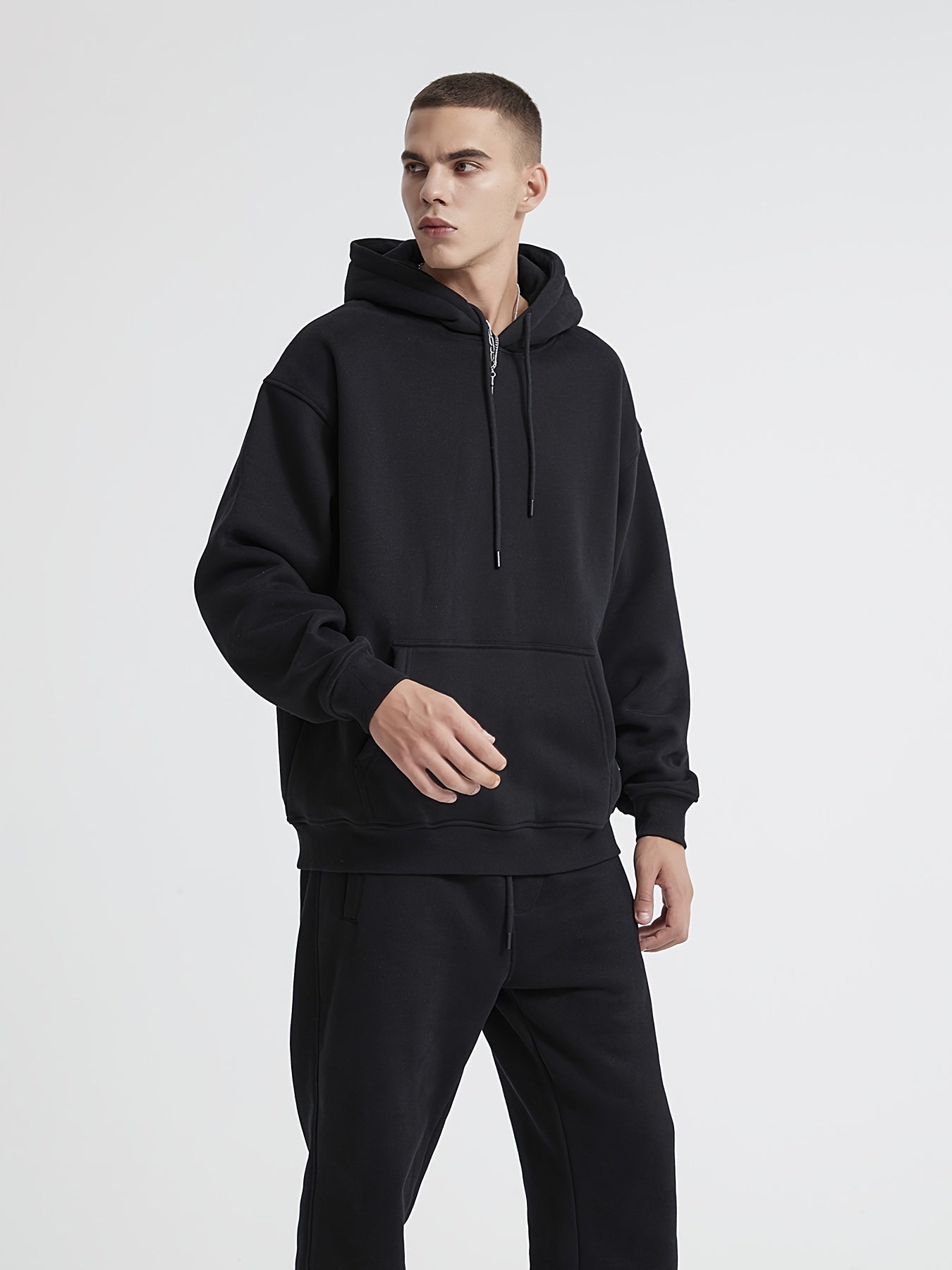 MINIPIGGY Men's Fleece Hooded Sweatshirt Sports Hoodie Plus Size