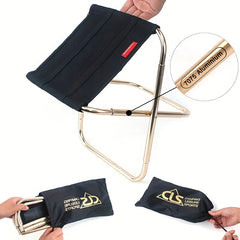 Ultralight Aluminum Alloy Folding Stool for Outdoor Camping