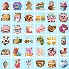 50pcs Food Stickers Vinyl Waterproof Stickers For Laptop Computer Phone Case