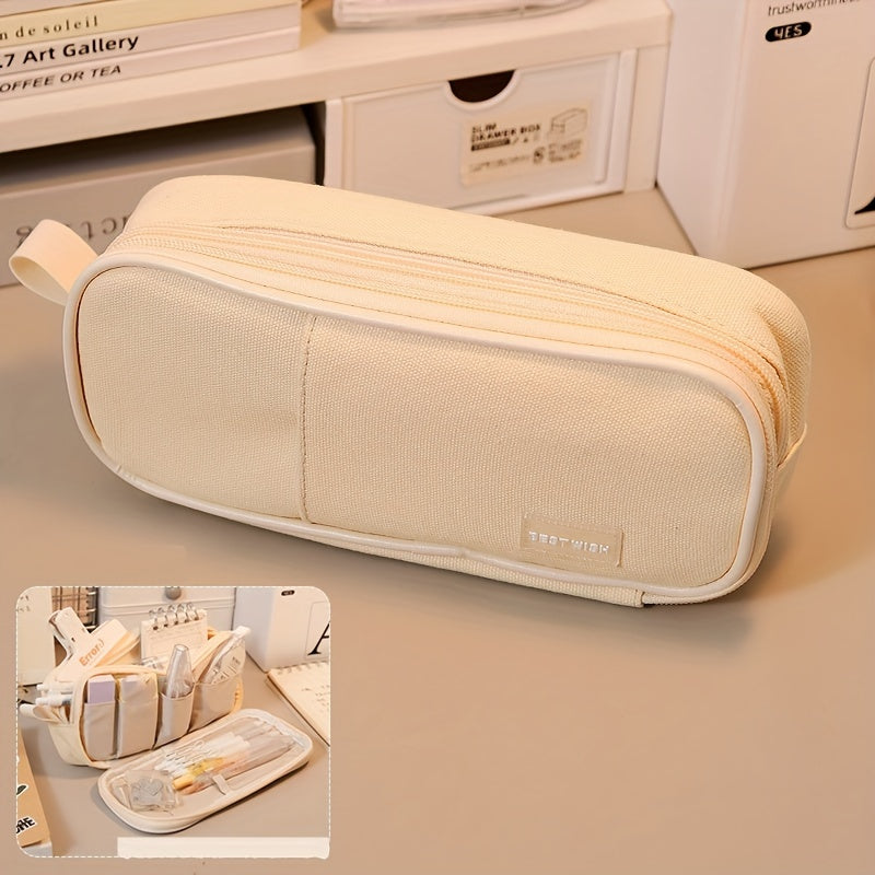 Large Capacity Stationery Bag Pencil Case for Office School Girls