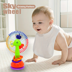 Baby Puzzle Rotating Ferris Wheel Butterfly Suction Cup Toy
