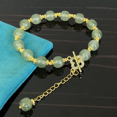 Jade Four Leaf Clover Bracelet Gift for Her
