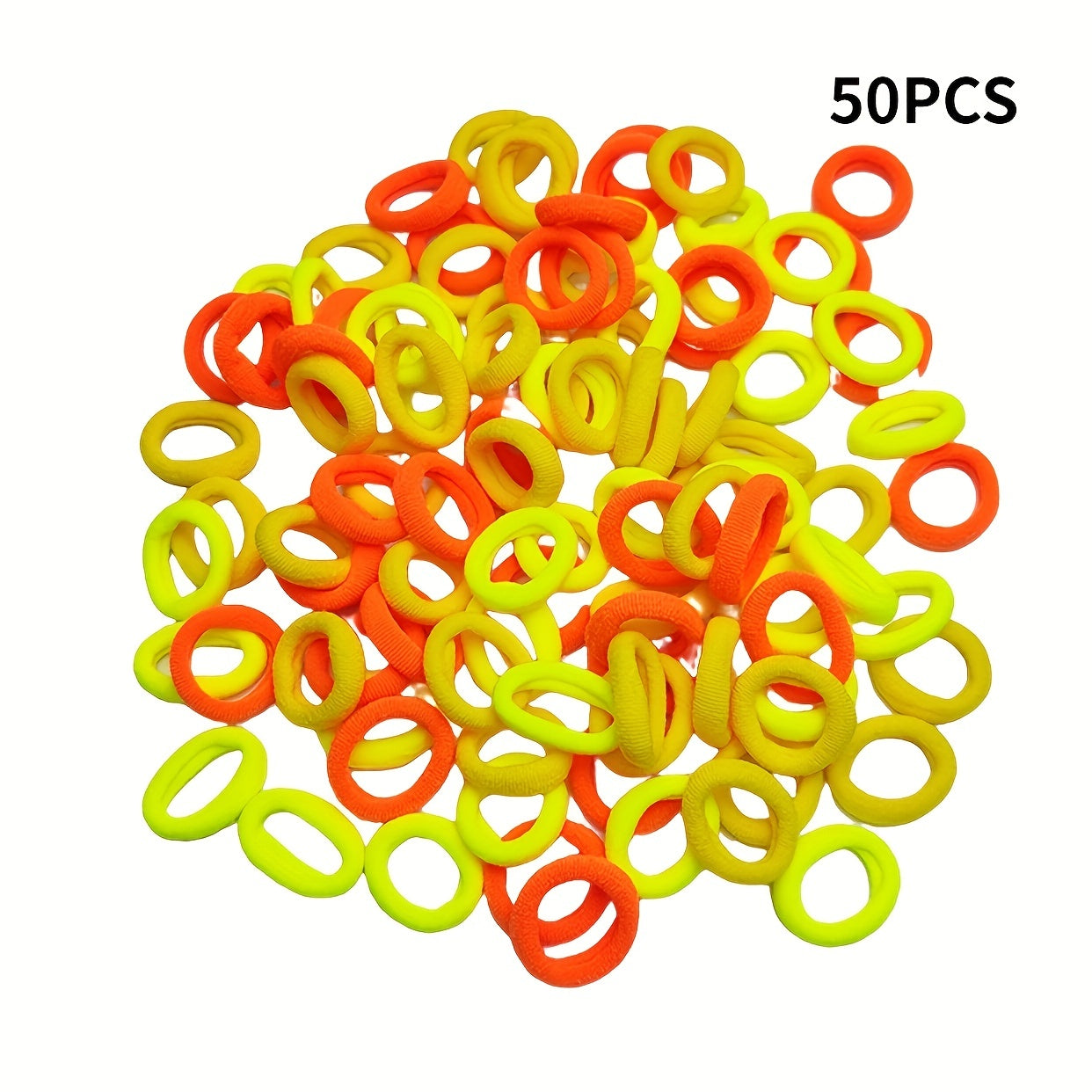 50pcs Sweet Daisies Hair Ropes for Crafts & Decorations