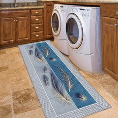 Modern Extra Long Hallway Rug Soft Scandinavian Art Non Slip Machine Washable