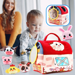 7pcs Teenage Toy Set with Farm Animals and Mirror Balls