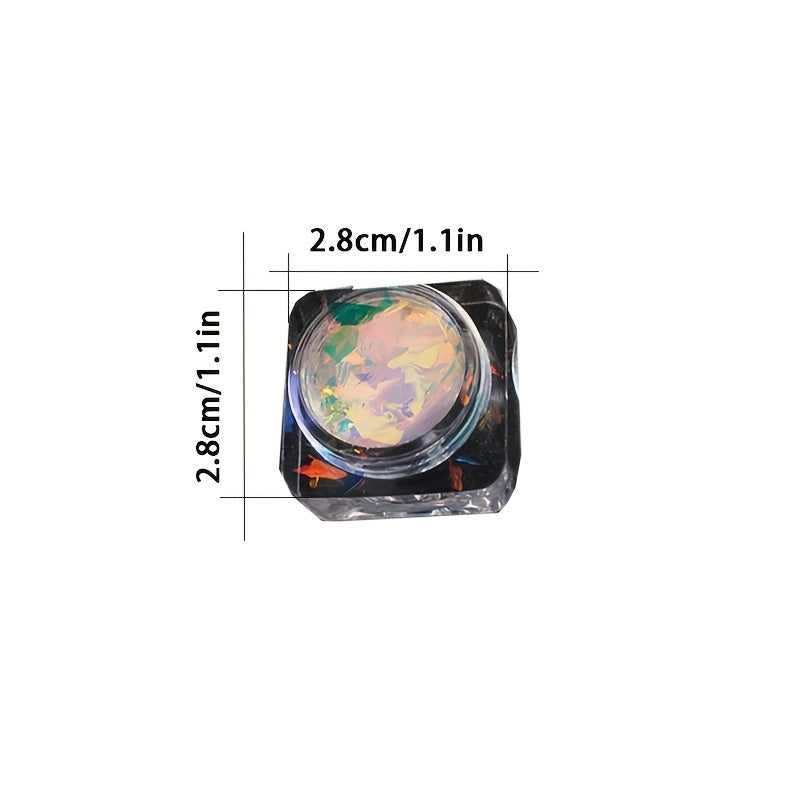 Colorful Holographic Foils for Nails Glitter Powder and Mylar Flakes
