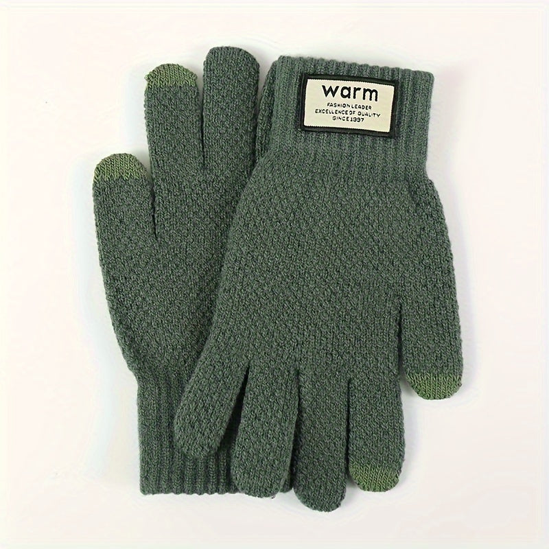 Winter Warm Knitted Gloves Touch Screen Gloves for Cycling