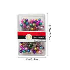 100pcs Multicolor Sewing Pins Straight Pins Craft Positioning Fixed Sewing Mark
