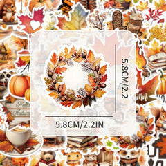 50pcs Autumn Series Graffiti Stickers for Laptops Suitcases Mobiles