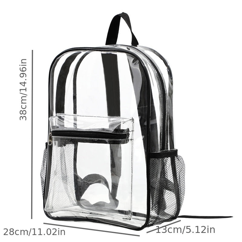 Clear PVC Backpack for Outdoor Sports & Fitness