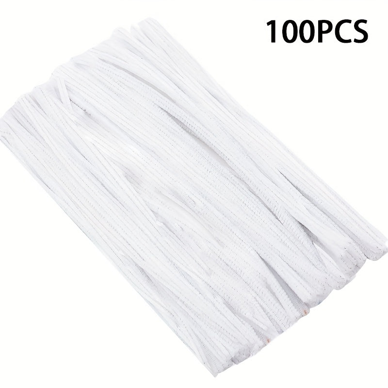 100pcs Pipe Chenille Rod Pipe Cleaner for DIY Project Creative Crafts