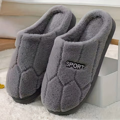 Plush Cozy House Slippers Anti skid Slip on Shoes Indoor Men Women