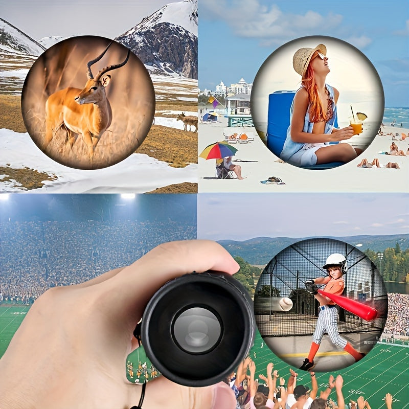 Compact 16x52 HD Monocular Telescope for Camping and Bird Watching
