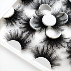 7 Pairs Mink Lashes Dramatic Volume False Eyelashes Full Strip Thick Eyelash