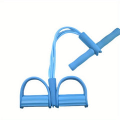 Yoga Pedal Puller Fitness Stretching Tensioner 4 Tubes Resistance Band