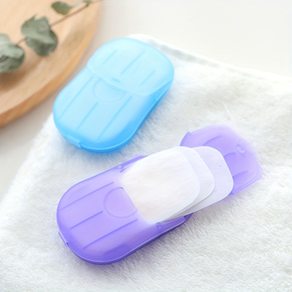 Portable Soap Flakes 10 Boxes 200pcs Travel Hand Washing Cleaning Soap
